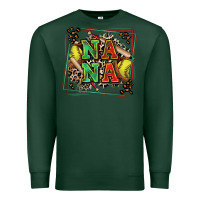 Sports Green softball nana with leopard Premium Sweatshirt - Zillion Design Studio
