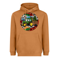 Meerkat Christmas Farm Tractor Heavyweight Hoodie - RanaPortraitStore