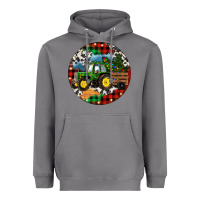 Storm Christmas Farm Tractor Heavyweight Hoodie - RanaPortraitStore