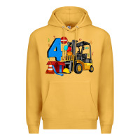 Mustard forklift birthday four Premium Hoodie - Artiststas