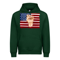 Foreset Green american flag with hand Urban Hoodie - Artiststas