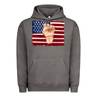 Pigment Tornado american flag with hand Urban Hoodie - Artiststas