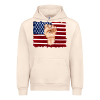 Sandshell american flag with hand Urban Hoodie - Artiststas