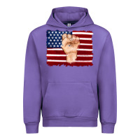 Tulip american flag with hand Urban Hoodie - Artiststas