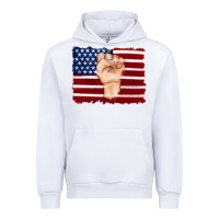White american flag with hand Urban Hoodie - Artiststas