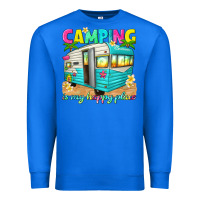 Camping Is My Happy Place Premium Sweatshirt | Teevron
