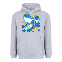 Heather Grey nicaragua hearts Heavyweight Hoodie - texasbilliewilder
