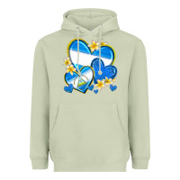 Matcha nicaragua hearts Heavyweight Hoodie - texasbilliewilder