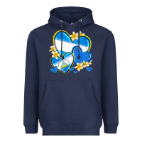 Navy nicaragua hearts Heavyweight Hoodie - texasbilliewilder