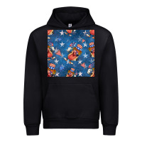 Black 4th of july hotdog seamless pattern Urban Hoodie - BundleAndBundleShop