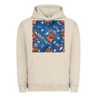 Pigment French Oak 4th of july hotdog seamless pattern Urban Hoodie - BundleAndBundleShop