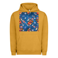 Pigment Peanut Butter 4th of july hotdog seamless pattern Urban Hoodie - BundleAndBundleShop