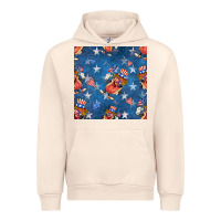 Sandshell 4th of july hotdog seamless pattern Urban Hoodie - BundleAndBundleShop