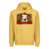 Antique Gold merry christmas Premium Hoodie - JahusDesignShop