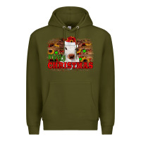 Army Green merry christmas Premium Hoodie - JahusDesignShop