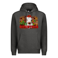 Charcoal Heather merry christmas Premium Hoodie - JahusDesignShop