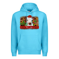Ocean Blue merry christmas Premium Hoodie - JahusDesignShop