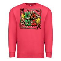 Cardinal softball mama with leopard Premium Sweatshirt - Zillion Design Studio