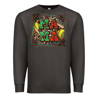 Smoke softball mama with leopard Premium Sweatshirt - Zillion Design Studio