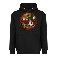 Black Gnome Truck Christmas Heavyweight Hoodie - RanaPortraitStore