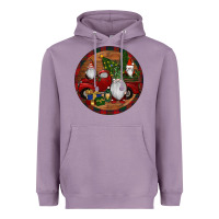 Lavender Gnome Truck Christmas Heavyweight Hoodie - RanaPortraitStore