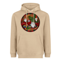 Mushroom Gnome Truck Christmas Heavyweight Hoodie - RanaPortraitStore