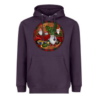 Plum Gnome Truck Christmas Heavyweight Hoodie - RanaPortraitStore