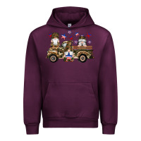 Mauve Wine camouflage gnomes american flag star truck Urban Hoodie - Artiststas