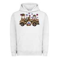 Pigment Lunar Rock camouflage gnomes american flag star truck Urban Hoodie - Artiststas