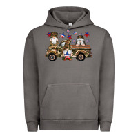 Pigment Tornado camouflage gnomes american flag star truck Urban Hoodie - Artiststas