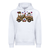 White camouflage gnomes american flag star truck Urban Hoodie - Artiststas