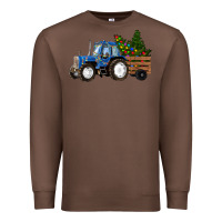 Chestnut Christmas farm tractor Premium Sweatshirt - RanaPortraitStore