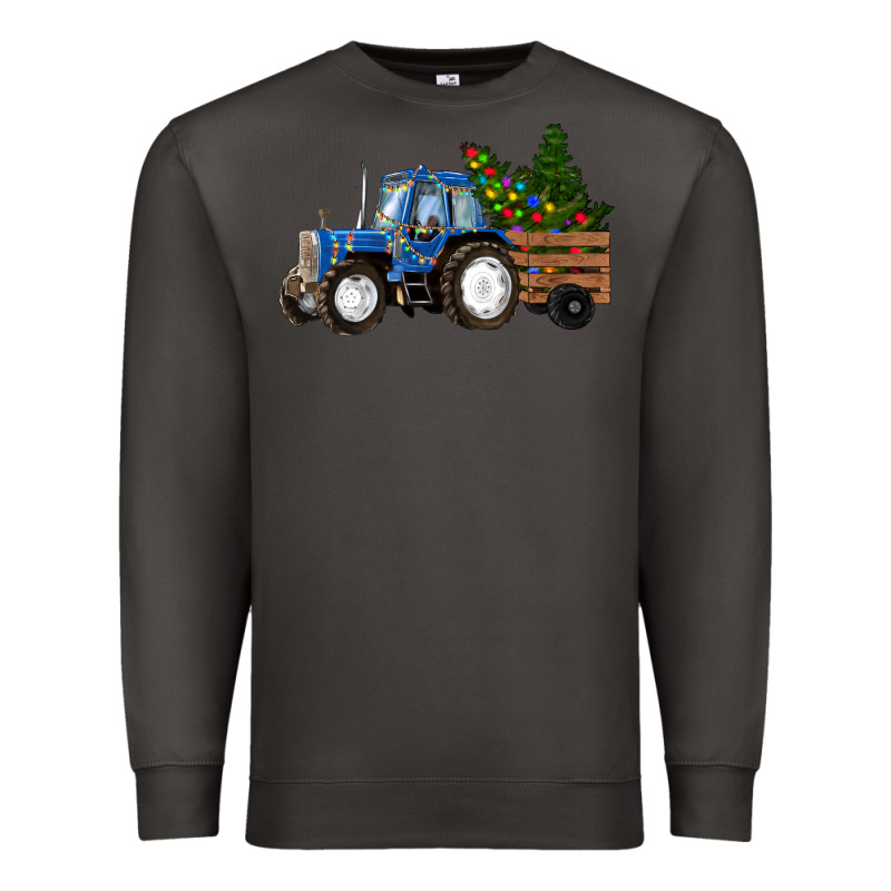 Christmas Farm Tractor Premium Sweatshirt by RanaPortraitStore | Teevron