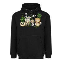 Black panda coffee cups Heavyweight Hoodie - texasbilliewilder