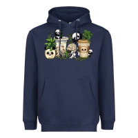 Navy panda coffee cups Heavyweight Hoodie - texasbilliewilder