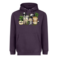 Plum panda coffee cups Heavyweight Hoodie - texasbilliewilder
