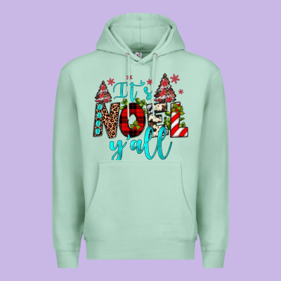 It's Noel Y'all Premium Hoodie Designed By Jahusdesignshop