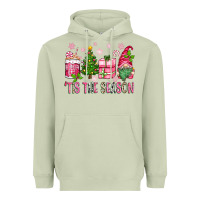 Matcha pink christmas 'tis the season gnome Heavyweight Hoodie - Zillion Design Studio