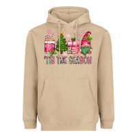 Mushroom pink christmas 'tis the season gnome Heavyweight Hoodie - Zillion Design Studio