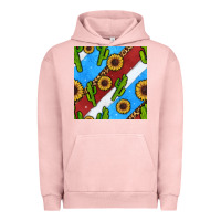 Pigment Salmon western 4th of july seamless pattern Urban Hoodie - BundleAndBundleShop