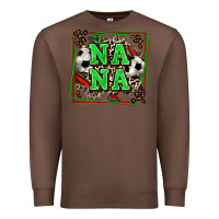 Chestnut soccer nana with leopard Premium Sweatshirt - Zillion Design Studio