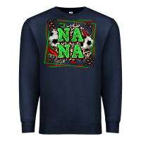 Navy soccer nana with leopard Premium Sweatshirt - Zillion Design Studio