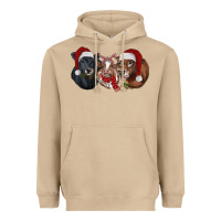 Mushroom Christmas Cows Heavyweight Hoodie - RanaPortraitStore