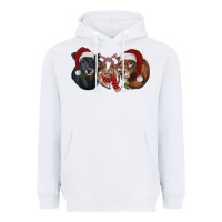 White Christmas Cows Heavyweight Hoodie - RanaPortraitStore