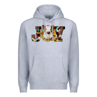 Heather Grey christmas joy Premium Hoodie - JahusDesignShop