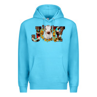 Ocean Blue christmas joy Premium Hoodie - JahusDesignShop