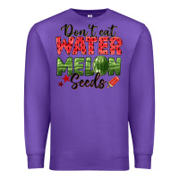 Purple dont eat watermelon seeds Premium Sweatshirt - texasbilliewilder