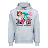 Heather Grey lpn licensed practical nurse Urban Hoodie - AdoDesignShop