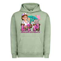Pigment Oil Green lpn licensed practical nurse Urban Hoodie - AdoDesignShop