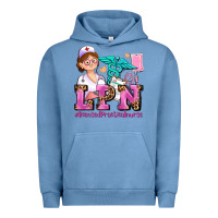Pigment Pebble Blue lpn licensed practical nurse Urban Hoodie - AdoDesignShop